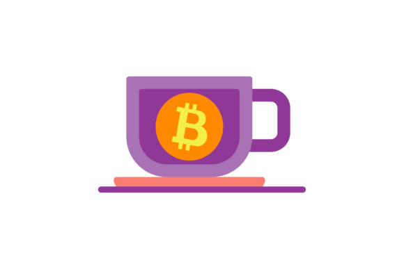 Bitcoin Icon Purple Cup
