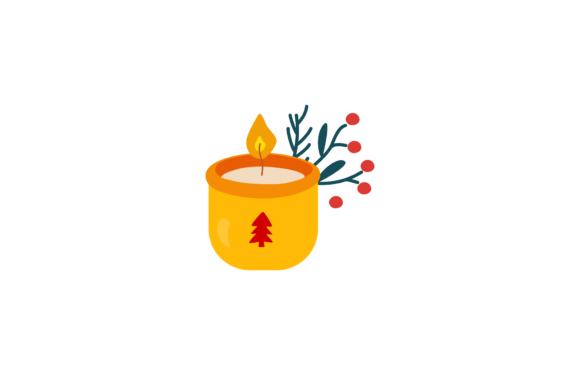 Christmas Cup Decoration Festive Vector