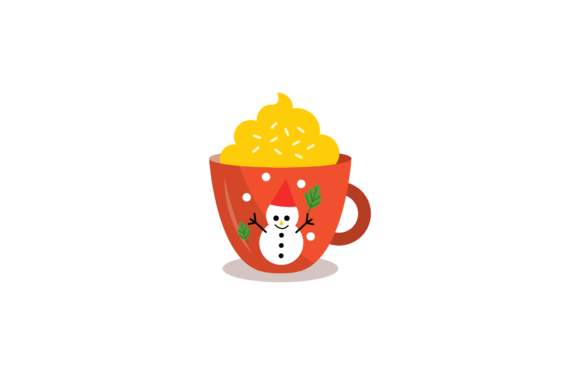 Christmas Cup Ornament Snow Winter