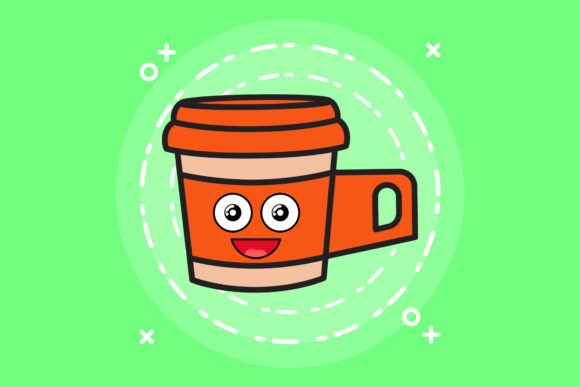 Coffee Cup Breakfast Kawaii