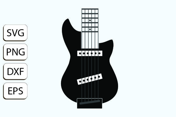 Electric Guitar for Tumbler or T-Shirt