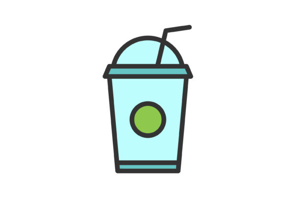 Juice Cup Filled Line Icon