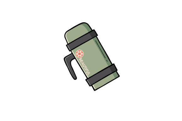 Tumbler Butterfly Green Vector