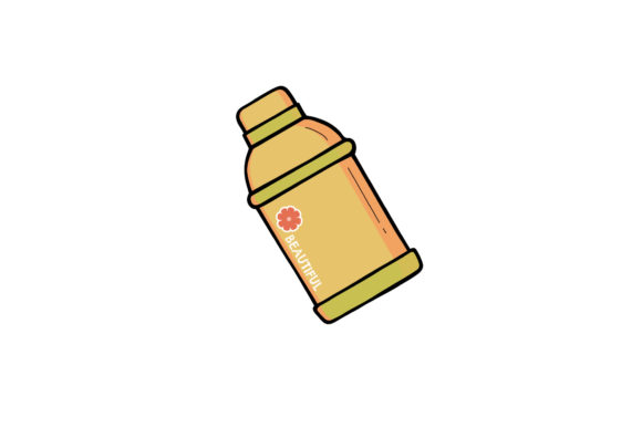 Tumbler Butterfly Yellow Vector