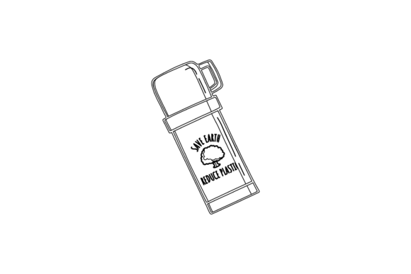 Tumbler Hot Water Outline
