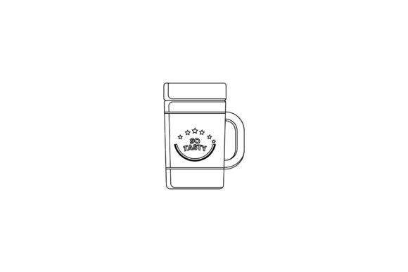 Tumbler Mug Glass Outline