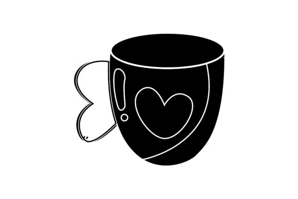 Valentine Icon Cute Cup Solid Design