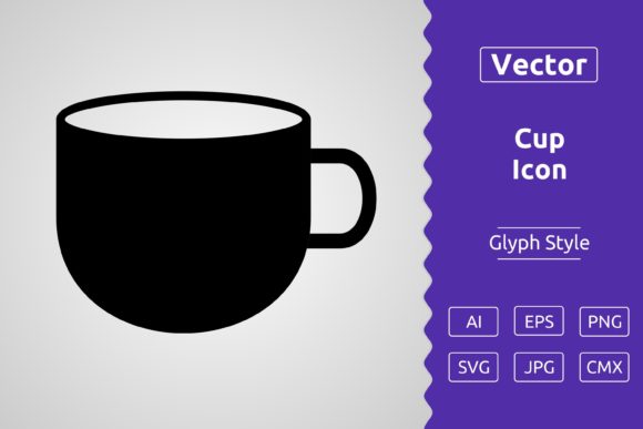 Vector Cup Glyph Icon